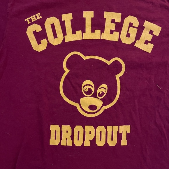Vintage 2004 Kanye West College Dropout Promo Tee Size Small Fruit of the Loom - Picture 2 of 4
